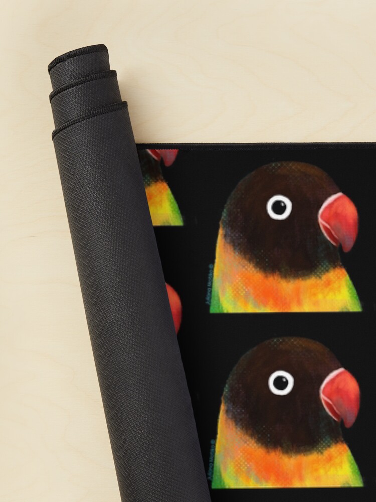 Alternate view of Green Masked Lovebird Mouse Pad