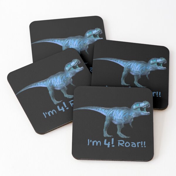 Item preview, I'm Four 4! Roar! TRex Dinosaur designed and sold by JellyBeenzz.