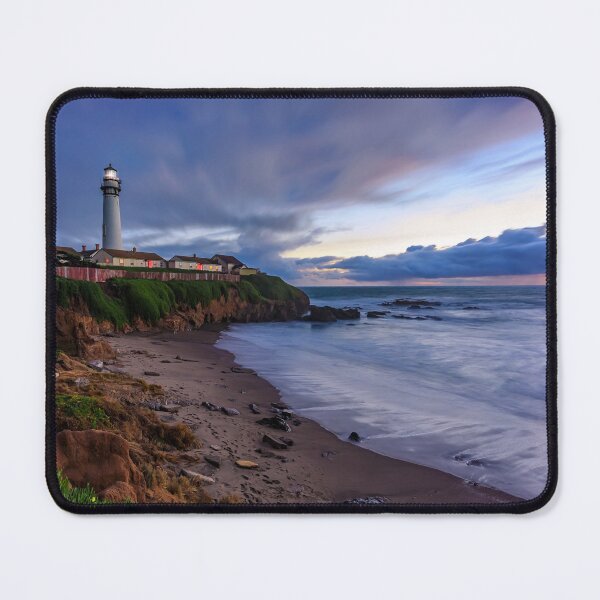 Item preview, Sunset at a Lighthouse on Pacific Ocean coastline in California designed and sold by SvetlanaSF.