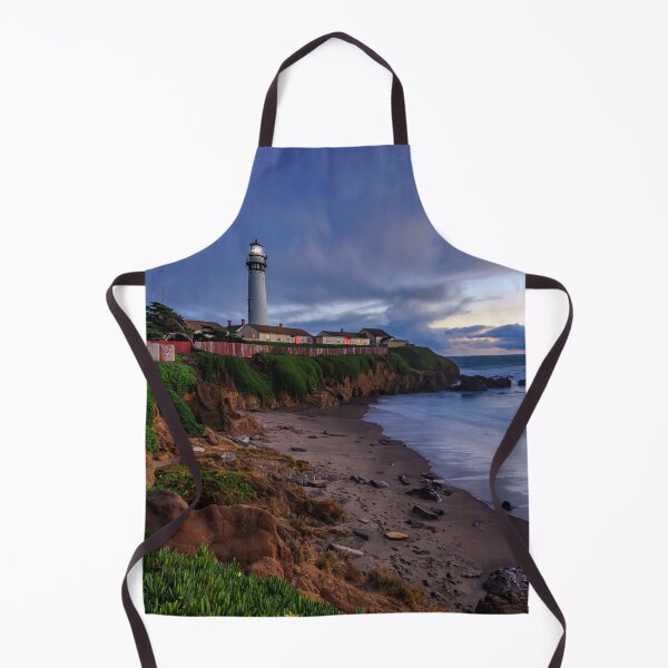 Item preview, Sunset at a Lighthouse on Pacific Ocean coastline in California designed and sold by SvetlanaSF.