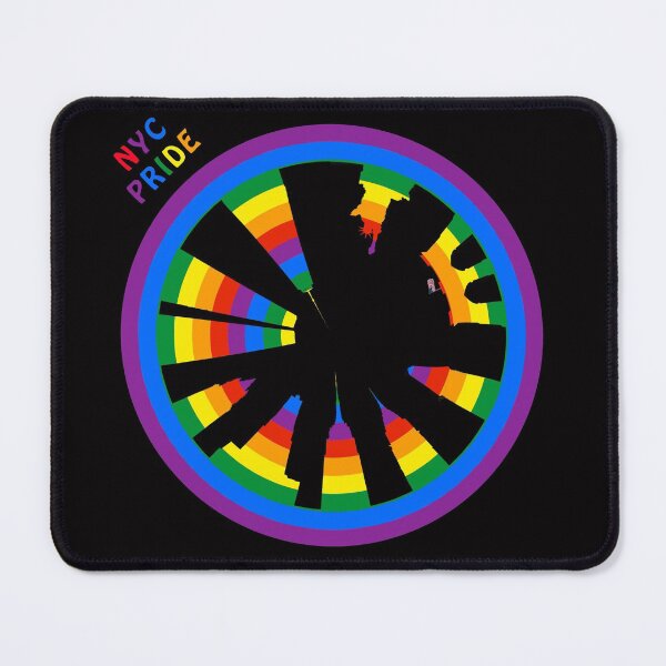 Item preview, NYC LGBTQ Pride  Circular Cityscape - Rainbow designed and sold by Warren Paul Harris.