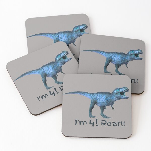 Item preview, I'm Four 4! Roar! TRex Dinosaur designed and sold by JellyBeenzz.