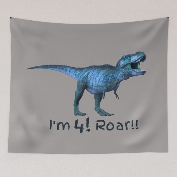 Item preview, I'm Four 4! Roar! TRex Dinosaur designed and sold by JellyBeenzz.