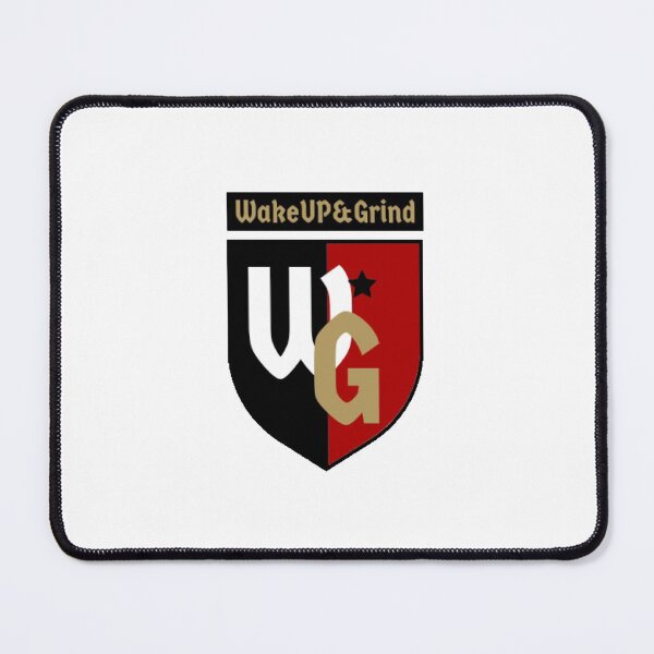 Wake Up and Grind - Logo Design Mouse Pad