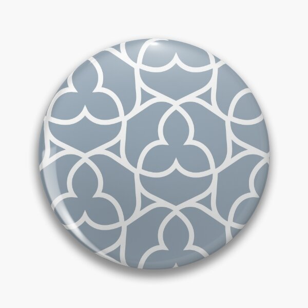 Item preview, Blue and White Ornamental Shape Pattern 2 Coordinates w/ HGTV 2022 Color of the Year Aleutian HGSW3355 - Colour Trends - Hue - Shades designed and sold by ColorOfTheYears.