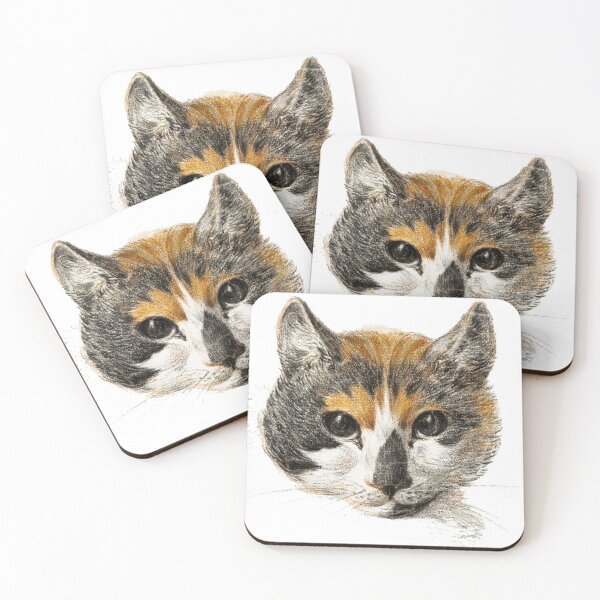 Item preview, Calico cat with open eyes designed and sold by concrete-id.