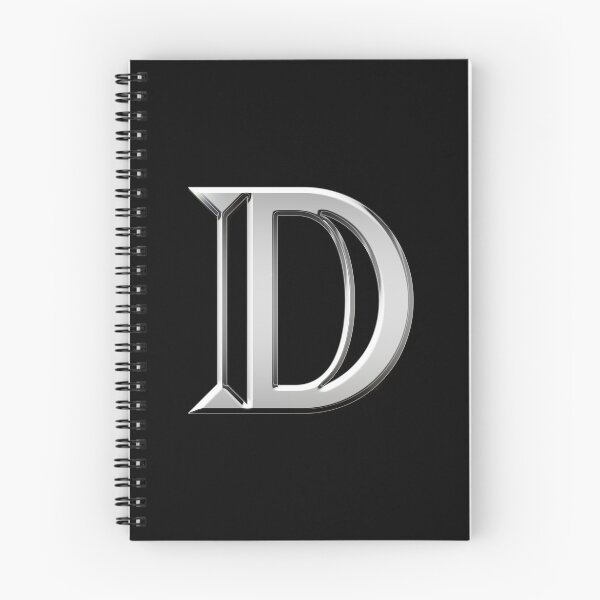 Item preview, Chrome Metallic Letter D designed and sold by PrettyPage.