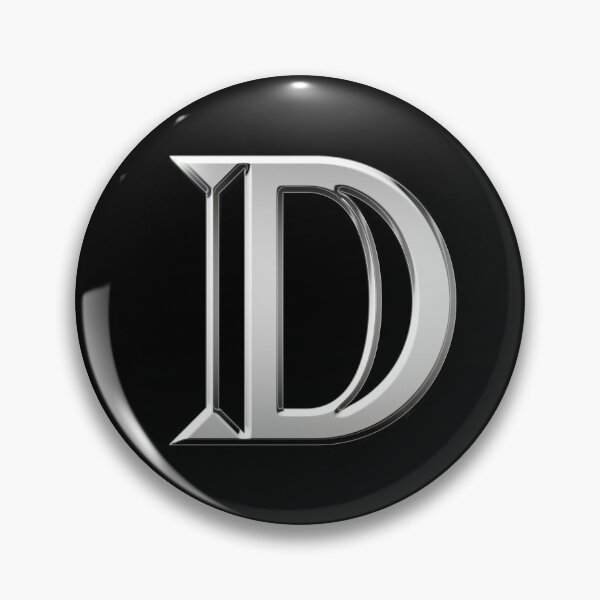 Item preview, Chrome Metallic Letter D designed and sold by PrettyPage.