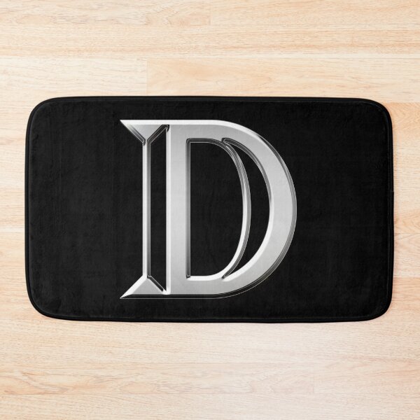 Item preview, Chrome Metallic Letter D designed and sold by PrettyPage.