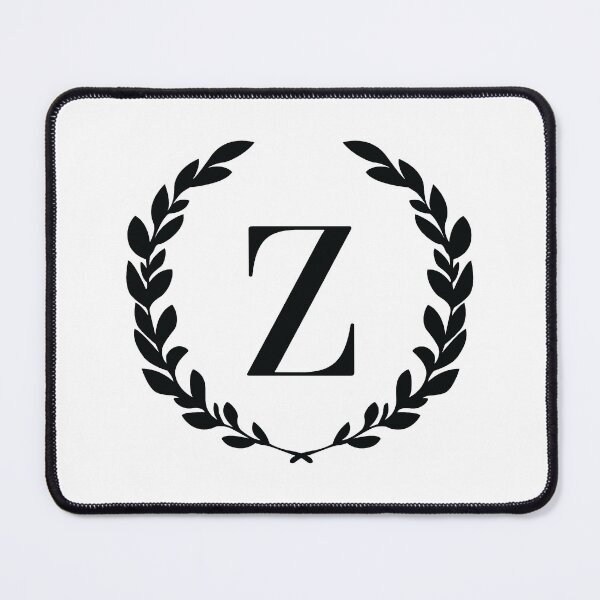 Item preview, Letter Z, Laurel wreath monogram Z, Initial Z, Laurel frame with letter Z designed and sold by KateBilous.