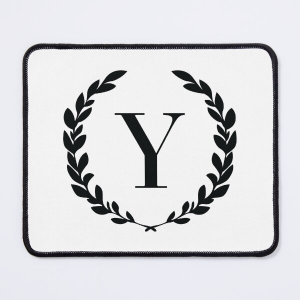 Item preview, Letter Y, Laurel wreath monogram Y, Initial Y, Laurel frame with letter Y designed and sold by KateBilous.