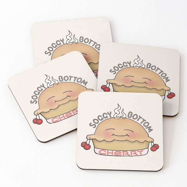 Item preview, Funny Soggy Bottom Cherry Kawaii Pie - Baking Is My Thing Hobby designed and sold by ViewerEqualsPhoton.