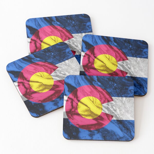 Item preview, Marble flag State of Colorado designed and sold by Dr-Pen.