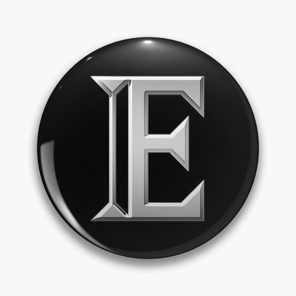 Item preview, Chrome Metallic Letter E designed and sold by PrettyPage.