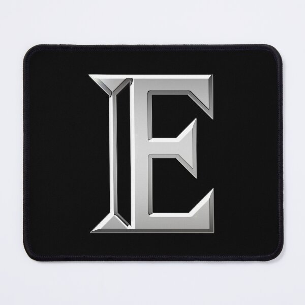 Item preview, Chrome Metallic Letter E designed and sold by PrettyPage.
