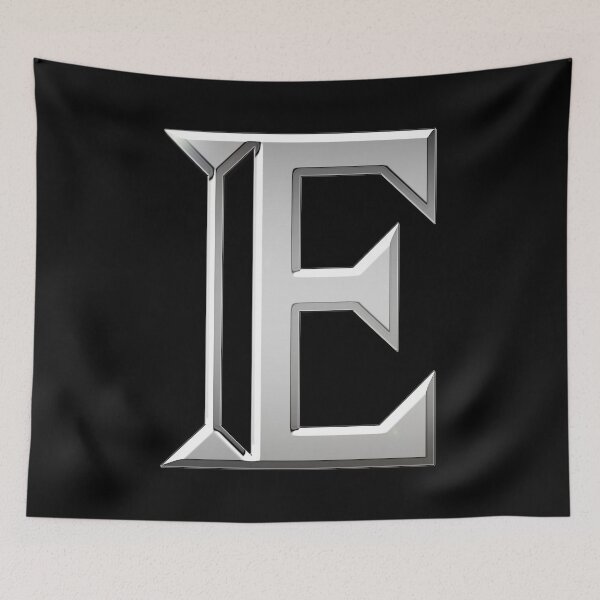 Item preview, Chrome Metallic Letter E designed and sold by PrettyPage.