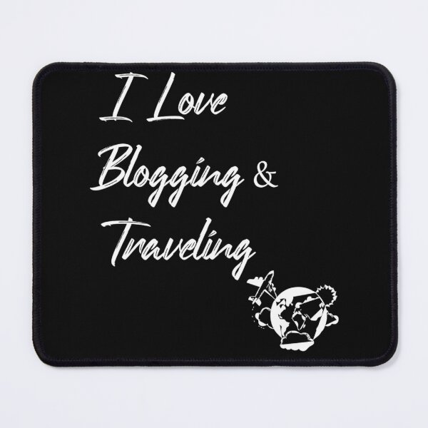 Item preview, I Love Blogging and traveling shirt  designed and sold by boujidi.