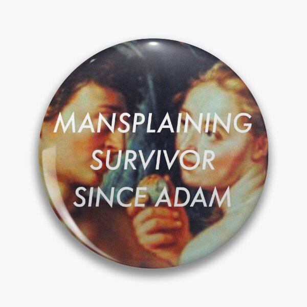 Item preview, Mansplaining survivor since Adam. designed and sold by NoBra-Store.
