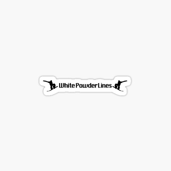 White Powder Lines Sticker