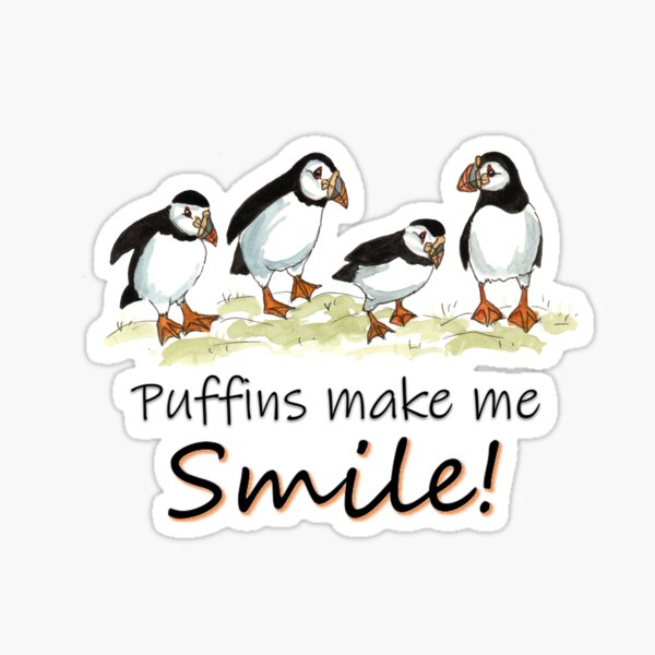 Item preview, Puffins Make me Smile! designed and sold by TTWG.