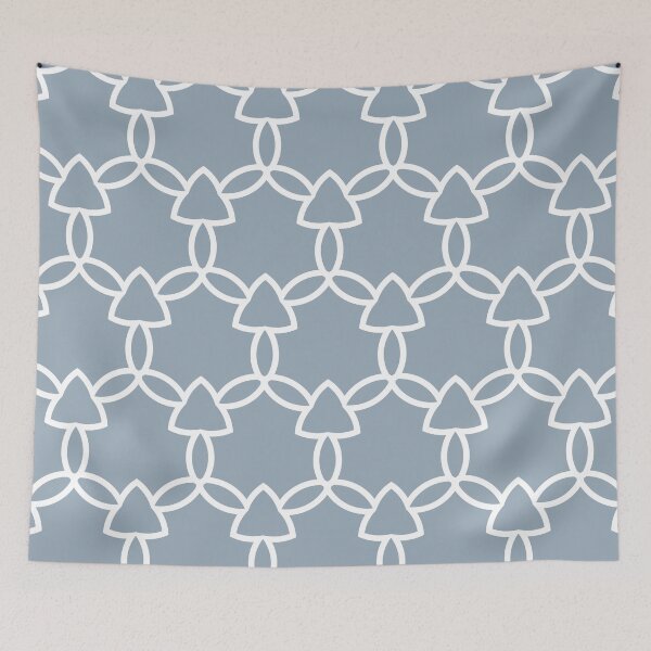 Item preview, Blue and White Tessellation Line Pattern 29 Coordinates w/ HGTV 2022 Color of the Year Aleutian HGSW3355 - Colour Trends - Hue - Shades designed and sold by ColorOfTheYears.