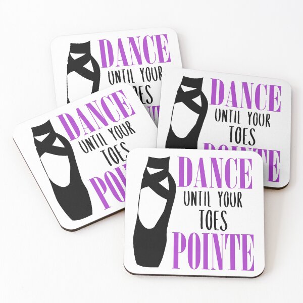 Item preview, Dance Until Your Toes Pointe Purple Funny Ballet Pun Design designed and sold by DPlumDesign.