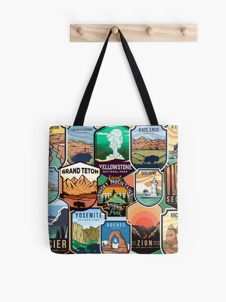 National Parks Yellowstone Women's Tote Bag Off-White 