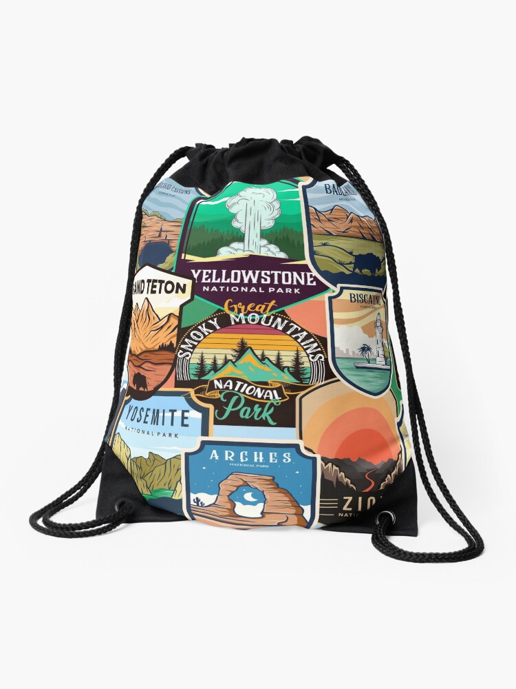 National Parks Logo Design | Drawstring Bag
