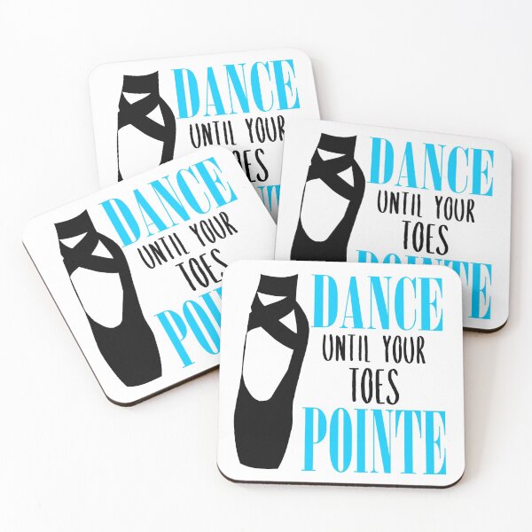 Item preview, Dance Until Your Toes Pointe Blue Funny Ballet Pun Design designed and sold by DPlumDesign.