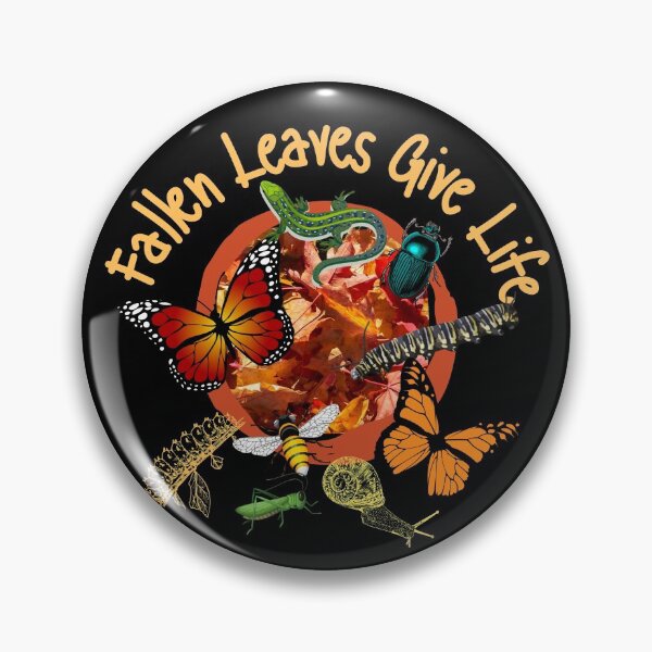 Item preview, Fallen Leaves Give Life Colorful Native Pollinator Gardens Design designed and sold by EarthArtDesigns.