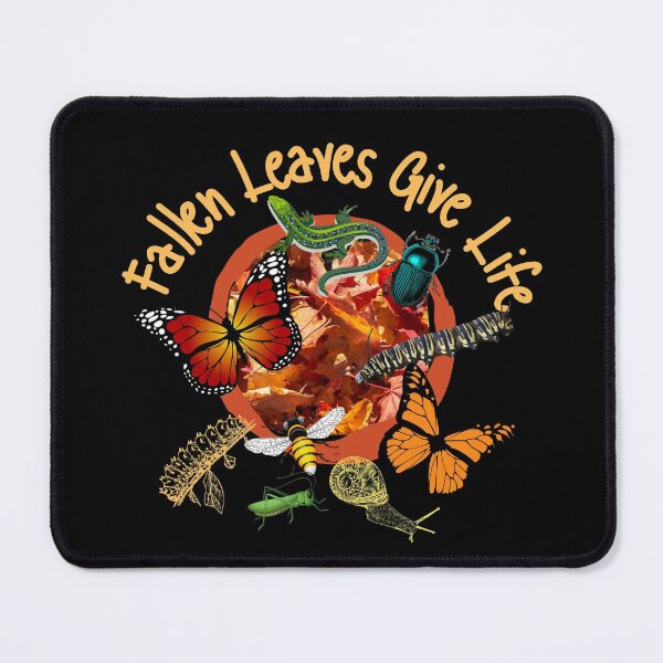 Item preview, Fallen Leaves Give Life Colorful Native Pollinator Gardens Design designed and sold by EarthArtDesigns.