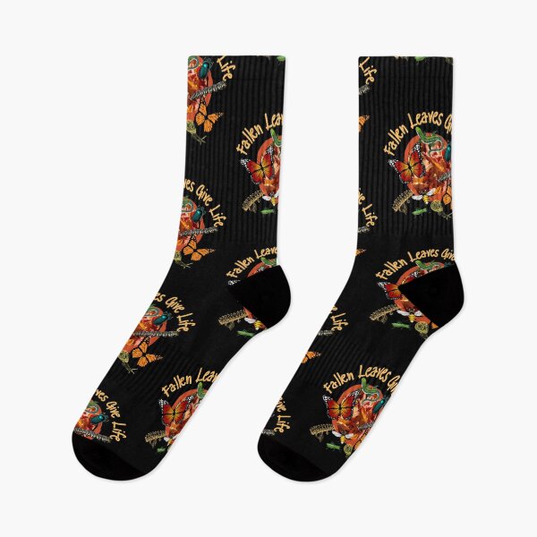 Item preview, Fallen Leaves Give Life Colorful Native Pollinator Gardens Design designed and sold by EarthArtDesigns.