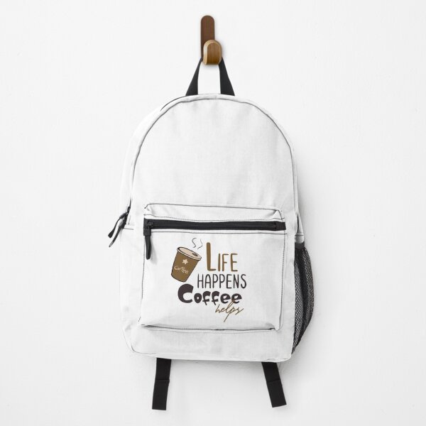 Item preview, Life Happens Coffee Helps - Trendy Cup of Coffee Illustration Gift Idea For Coffee Lovers designed and sold by Prince - Bestseller ★★★★★.