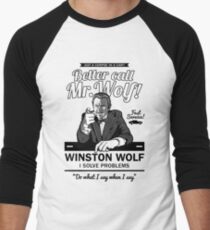 Better call Mr. Wolf Men's Baseball ¾ T-Shirt