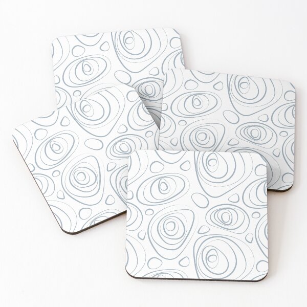 Item preview, Blue and White Wacky Retro Circle Pattern Coordinates w/ HGTV 2022 Color of the Year Aleutian HGSW3355 - Colour Trends - Hue - Shades designed and sold by ColorOfTheYears.
