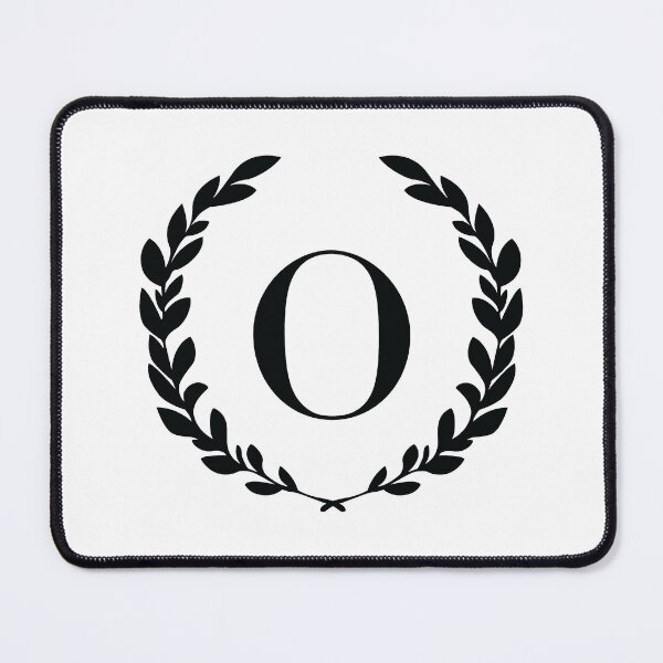Item preview, Letter O, Laurel wreath monogram O, Initial O, Laurel frame with letter O designed and sold by KateBilous.