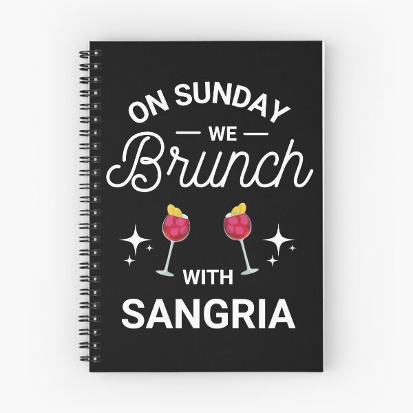 Item preview, On Sunday We Brunch With Sangria - Sunday Brunch Funny designed and sold by ExploreTheStore.