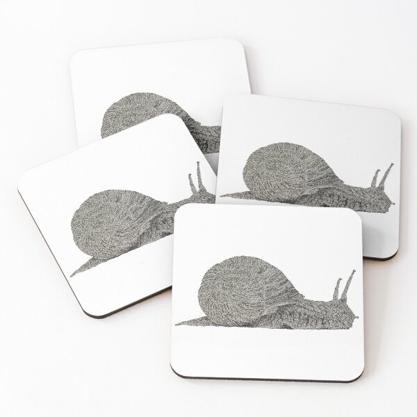 Artikelvorschau, Dotwork Schnecke Kunstdruck entworfen und verkauft von DrawWithSacha.