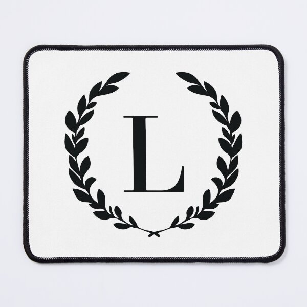 Item preview, Letter L, Laurel wreath monogram L, Initial L, Laurel frame with letter L designed and sold by KateBilous.
