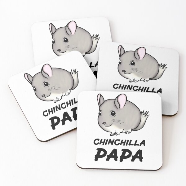 Item preview, Chinchilla Papa for Chinchilla Lovers, Black designed and sold by Mochi-Merch.
