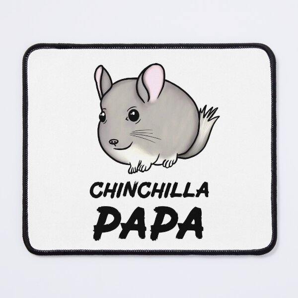 Item preview, Chinchilla Papa for Chinchilla Lovers, Black designed and sold by Mochi-Merch.