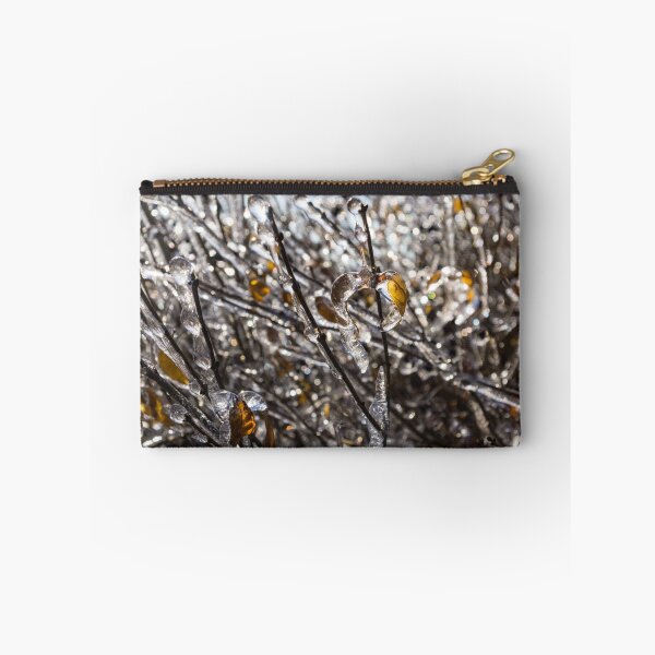 Item preview, Christmas Decorations by Mother Nature - Frozen Golden Leaves and Brilliant Bokeh designed and sold by Georgia Mizuleva.
