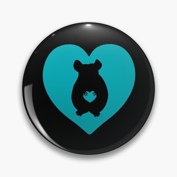 Item preview, Chinchilla Heart Silhouette for Chinchilla Lovers, Blue designed and sold by Mochi-Merch.