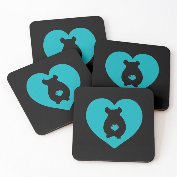 Item preview, Chinchilla Heart Silhouette for Chinchilla Lovers, Blue designed and sold by Mochi-Merch.