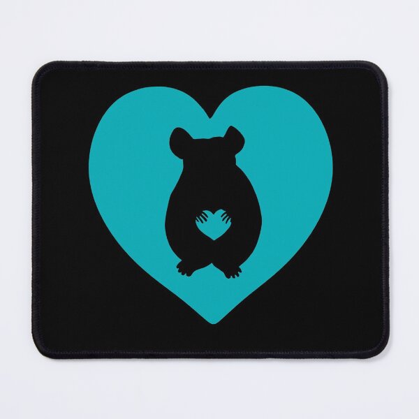 Item preview, Chinchilla Heart Silhouette for Chinchilla Lovers, Blue designed and sold by Mochi-Merch.
