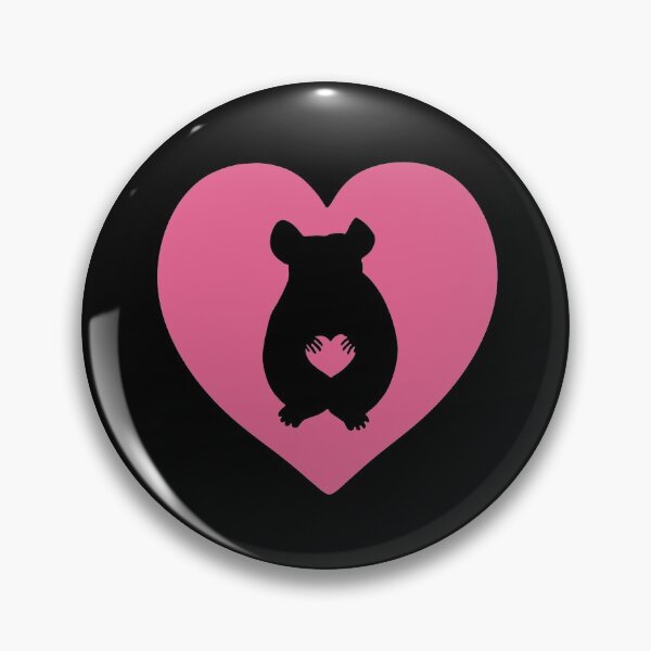 Item preview, Chinchilla Heart Silhouette for Chinchilla Lovers, Pink designed and sold by Mochi-Merch.