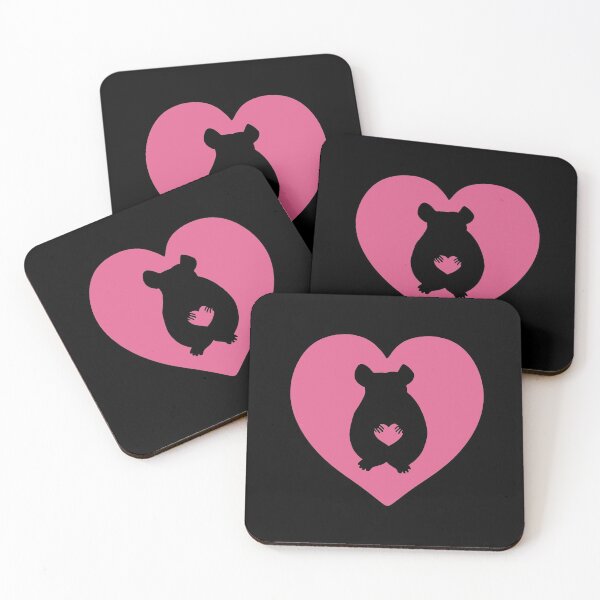 Item preview, Chinchilla Heart Silhouette for Chinchilla Lovers, Pink designed and sold by Mochi-Merch.