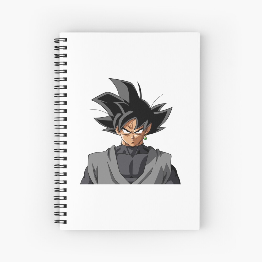 Goku Black Spiral Notebook by Deadly Eyes - Fine Art America