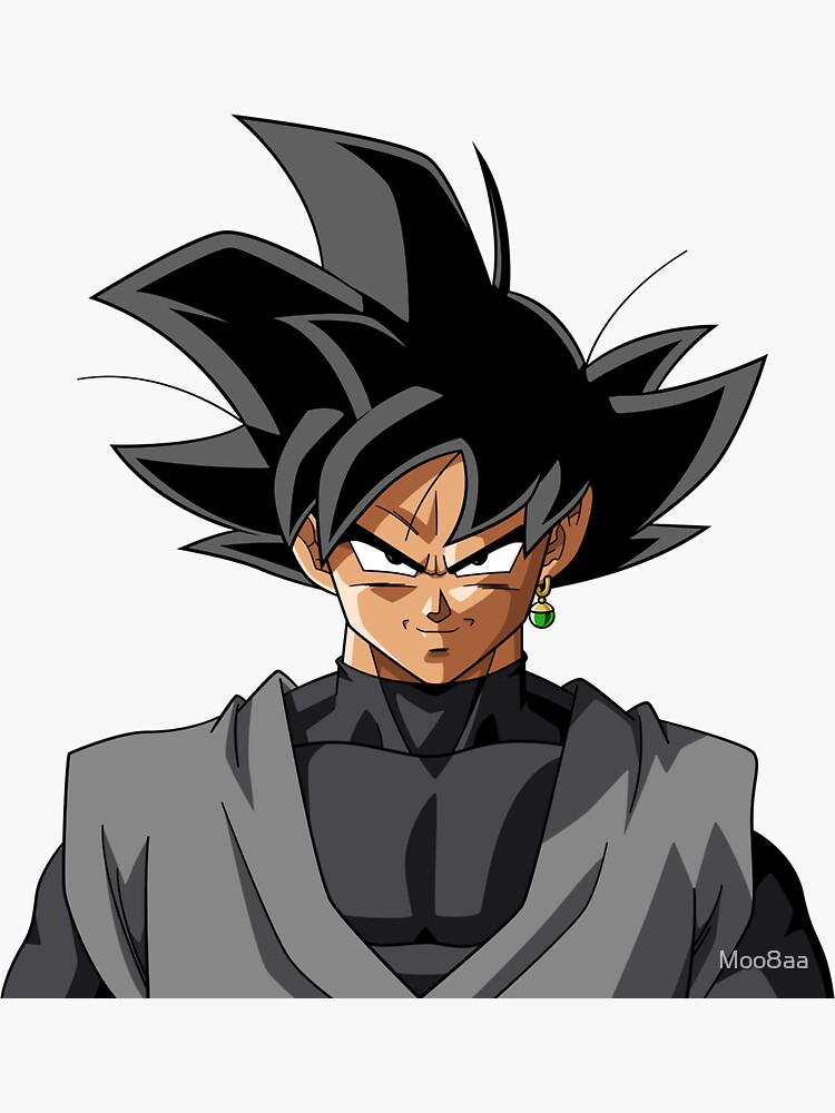 Black Goku Sticker for Sale by Moo8aa