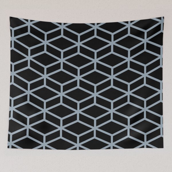 Aperçu de l'œuvre Black and Blue Tessellation Line Pattern 8 Coordinates w/ HGTV 2022 Color of the Year Aleutian HGSW3355 - Colour Trends - Hue - Shades créée et vendue par ColorOfTheYears.